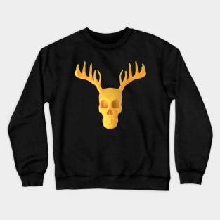 Wax Antler Skull Crewneck Sweatshirt